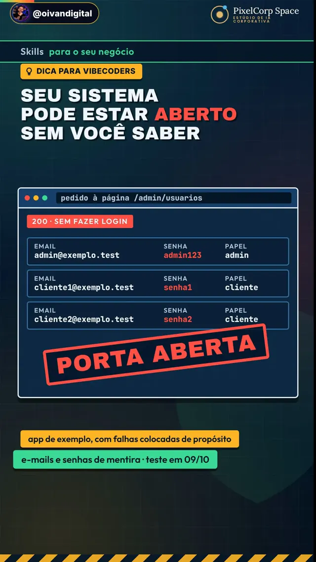 Capa: Seu sistema feito com IA pode estar aberto sem você saber